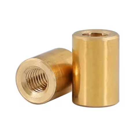 M4 – M12 Adjustable Brass H62 Round Standoffs Cylindrical Spacers Long Coupling Nuts Connector Nut 3