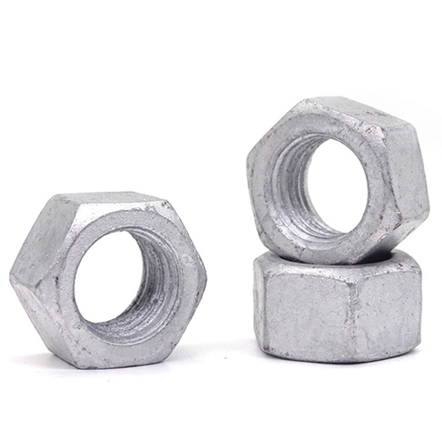 DIN934 Carbon Steel Hot Dip Galvanized Hex Nut Standard Size 1