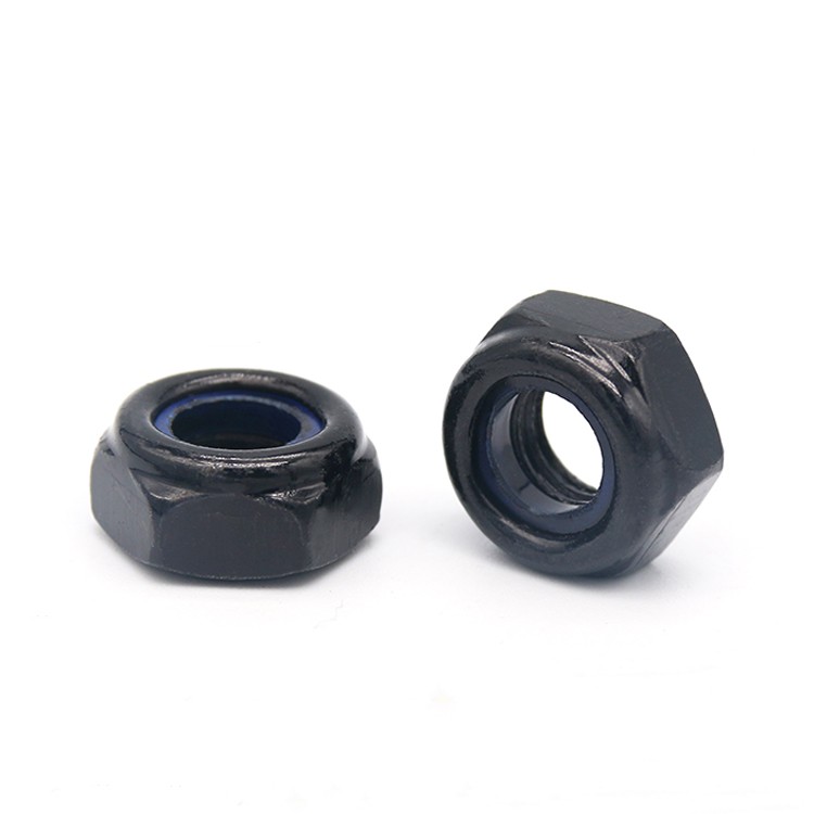 Grade 4.8 Black Carbon Steel Lock Nut 1