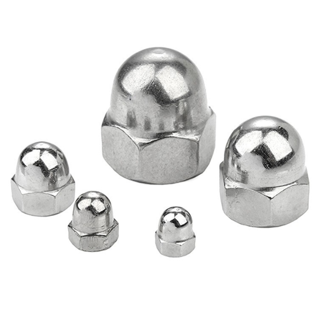 Safety Cap Nuts Stainless Steel Covers Exposed Threads Plain 2
