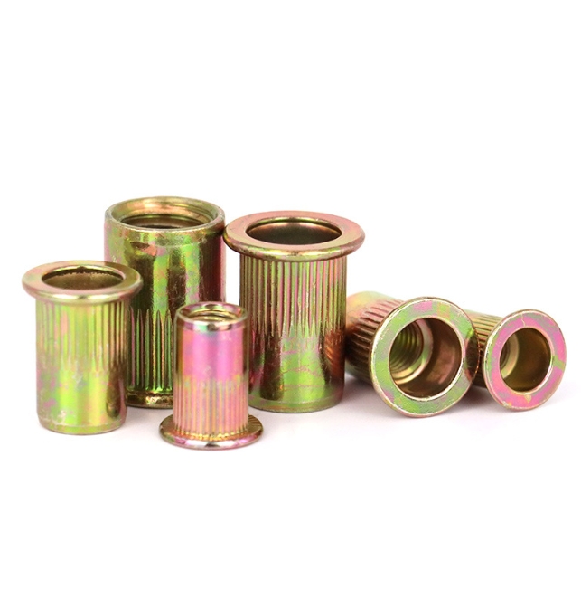 Manufacturer Carbon Steel Galvanized Rivet Nut Countersunk Head Color Zinc Plating Rivet Nut 2