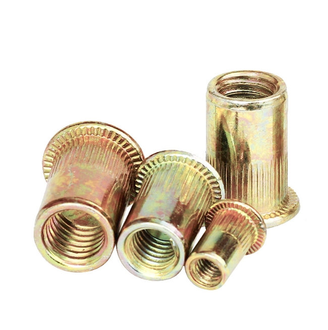 Manufacturer Carbon Steel Galvanized Rivet Nut Countersunk Head Color Zinc Plating Rivet Nut 4