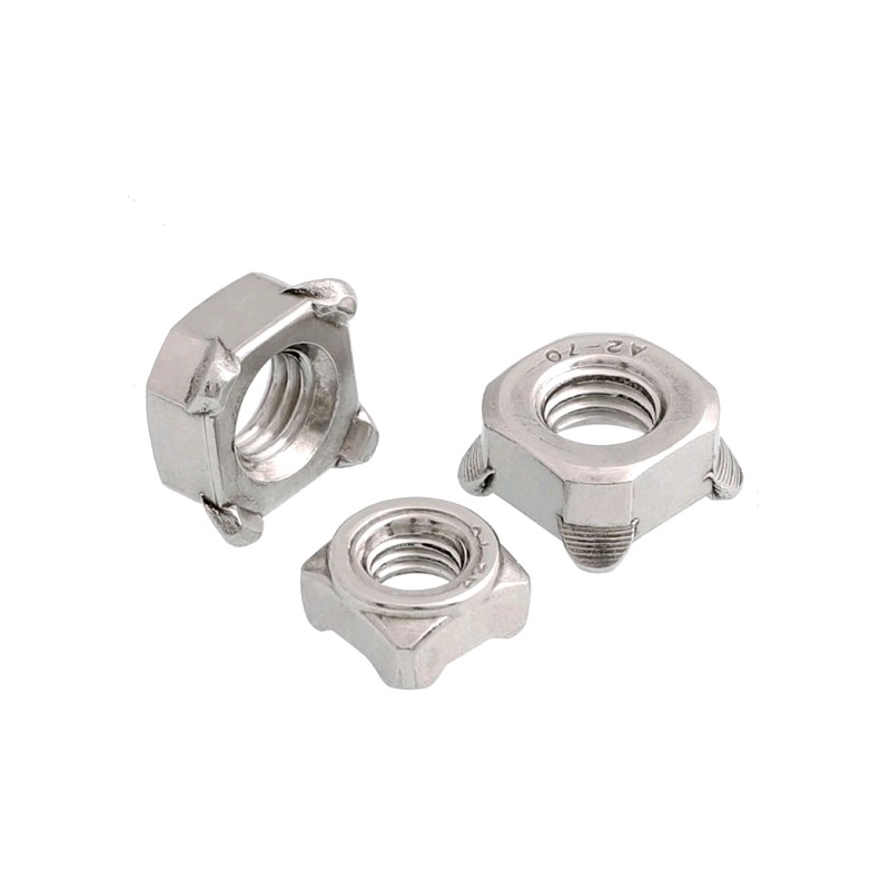 304 Stainless Steel Square Weld Nut 4