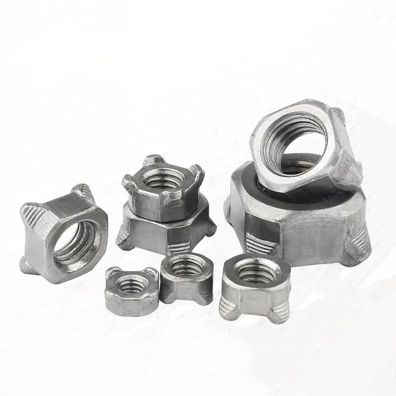Grade 4.8 Zinc Plated Carbon Steel Square Weld Nut 1
