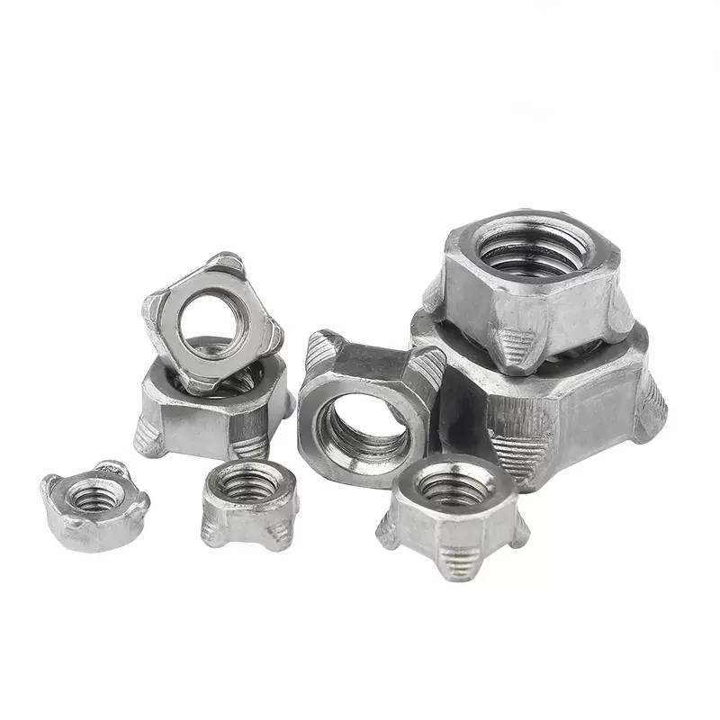 Grade 4.8 Zinc Plated Carbon Steel Square Weld Nut 2