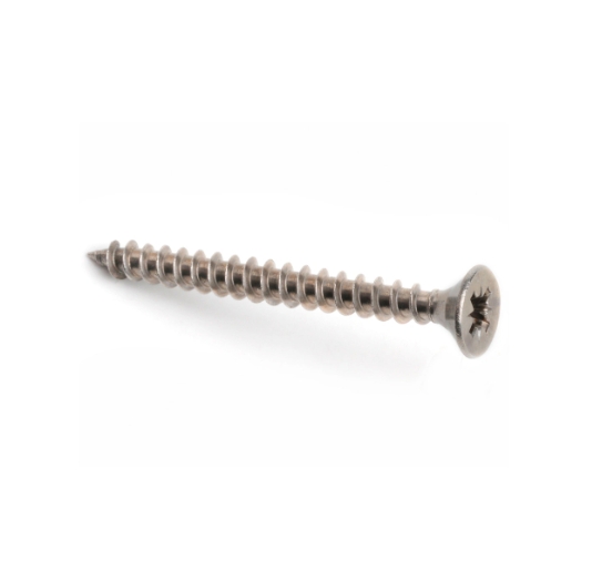 DIN7505 Yellow Zinc Plated Carbon Steel Stainless Steel 304 316 Pozi Drive Flat Countersunk Wood Self Tapping Chipboard Screw 2