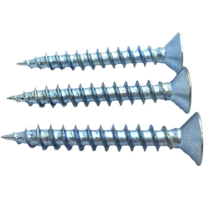 Hot-selling Carbon Steel Yellow Zinc Plated High Strength Sensile Chipboard Screw 1