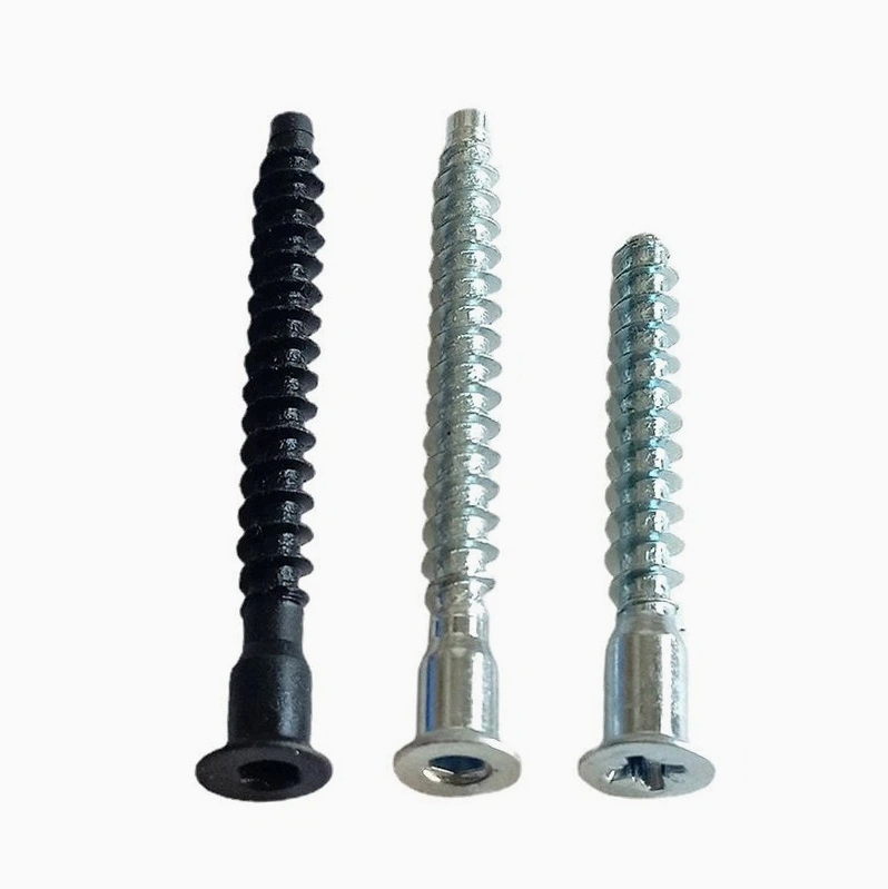 Zinc-Plated Countersunk Hex Socket Confirmat Screw for Furniture and Particleboard 3