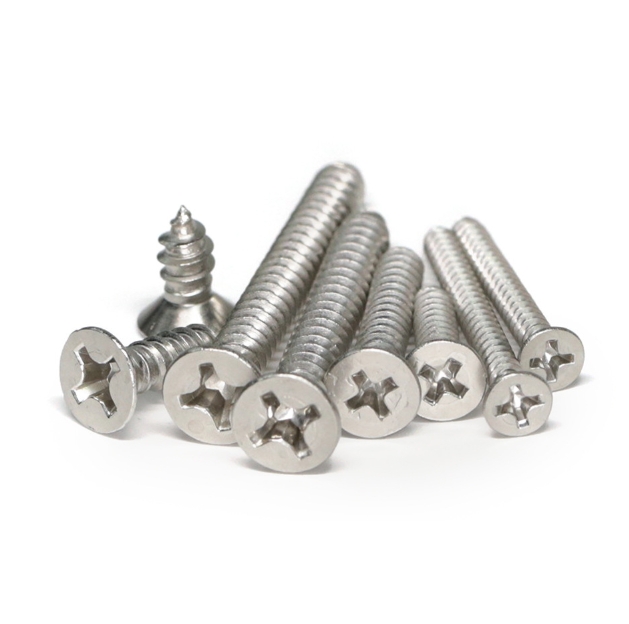 Flat Head Self Drilling Screw Csk Head Phillips Drive Stainless Steel 1