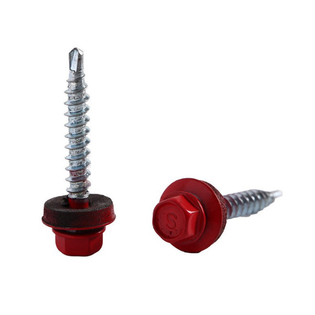 Decorative & Waterproof Self-Drilling Screws (Powder Coated + EPDM) 1