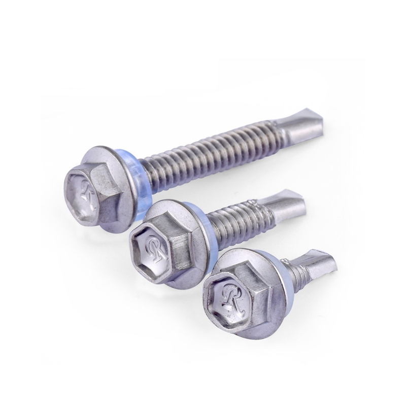 Zinc Plated Carbon Steel Hex Flange Head Drilling Screw 1