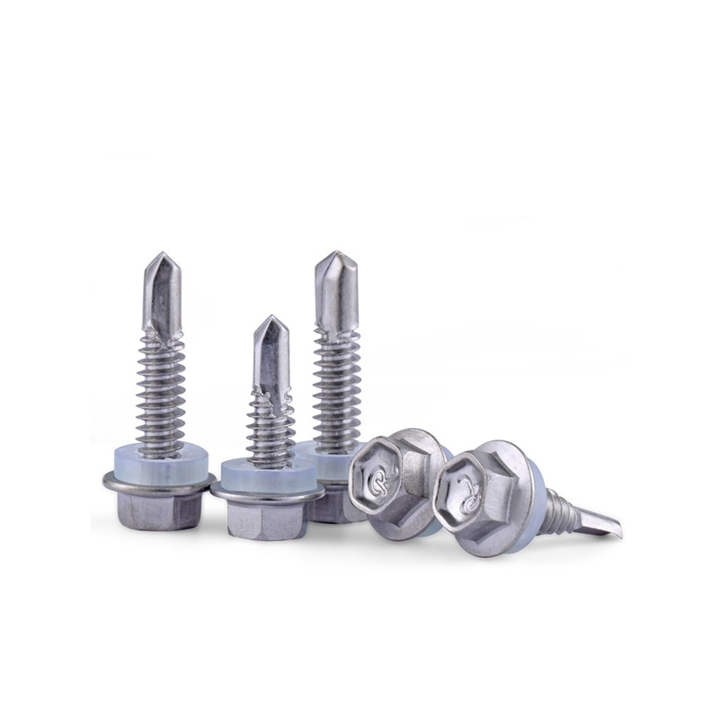 Zinc Plated Carbon Steel Hex Flange Head Drilling Screw 2