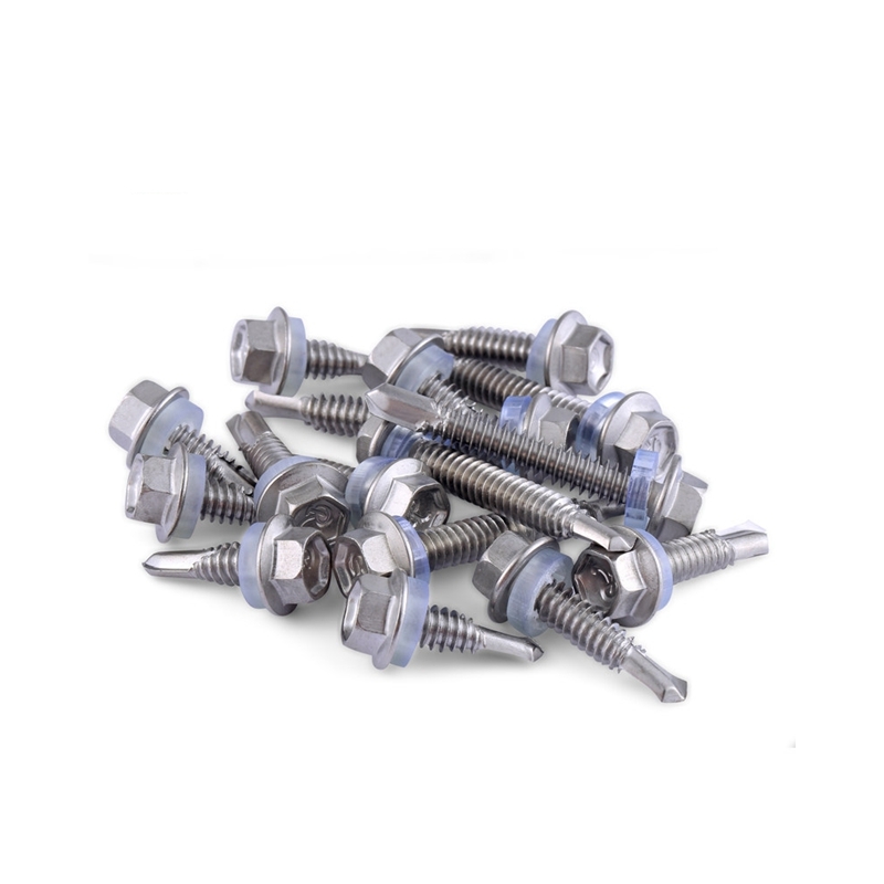 Zinc Plated Carbon Steel Hex Flange Head Drilling Screw 3