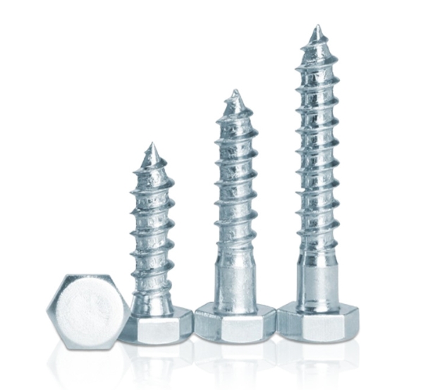 #8 x 1-1/2” Zinc Plated Steel Wood Screws (Coarse Thread) 1