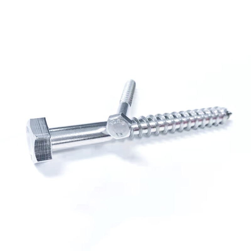 Zinc Plated Carbon Steel Hex Wood Screw 2