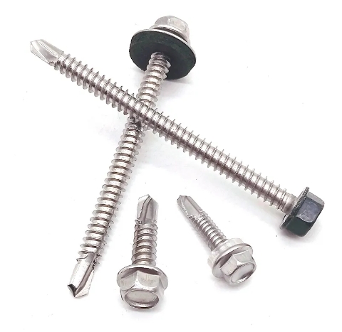 Manufacturers Stainless Steel fasteners SS316 DIN7504K Hex Head Self drilling Screw with EPDM washer self drilling screw 2