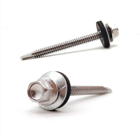 Manufacturers Stainless Steel fasteners SS316 DIN7504K Hex Head Self drilling Screw with EPDM washer self drilling screw 4