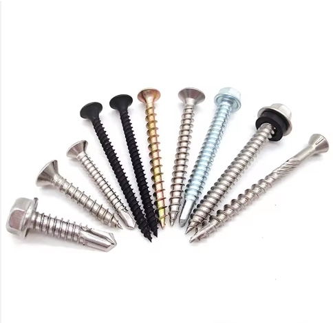 Manufacturers Stainless Steel fasteners SS316 DIN7504K Hex Head Self drilling Screw with EPDM washer self drilling screw 5