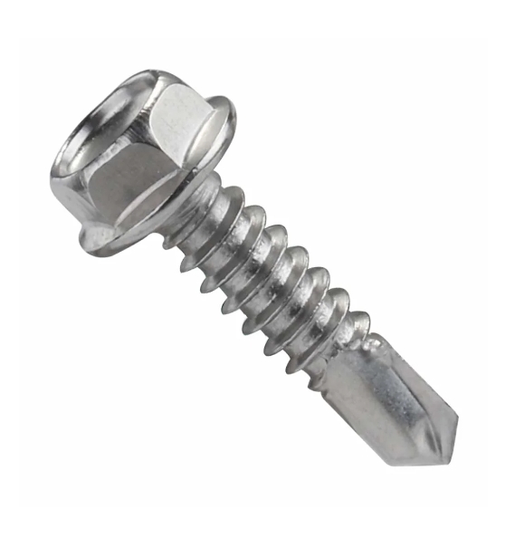 SS304 SS410 SS316 Stainless Steel Carbon Steel DIN7504K Hex Washer Head Self Drilling Screw with PVC Rubber Roofing Screw Self Tapping Screw 3