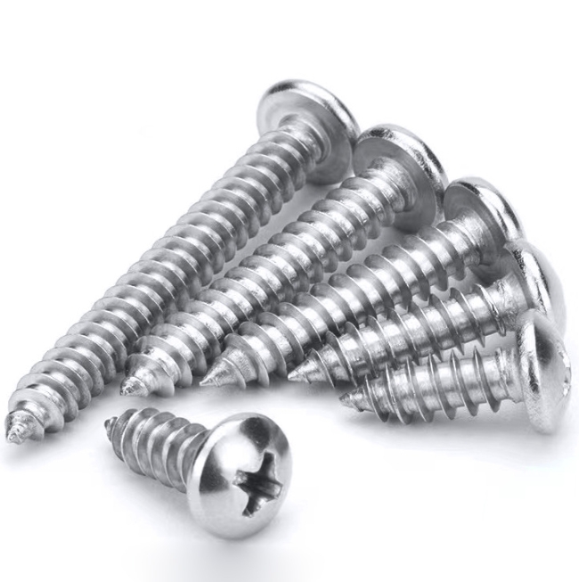 DIN7981 A2-20H Cross Recessed 304 Stainless Steel Pan Head Self Tapping Screws 3