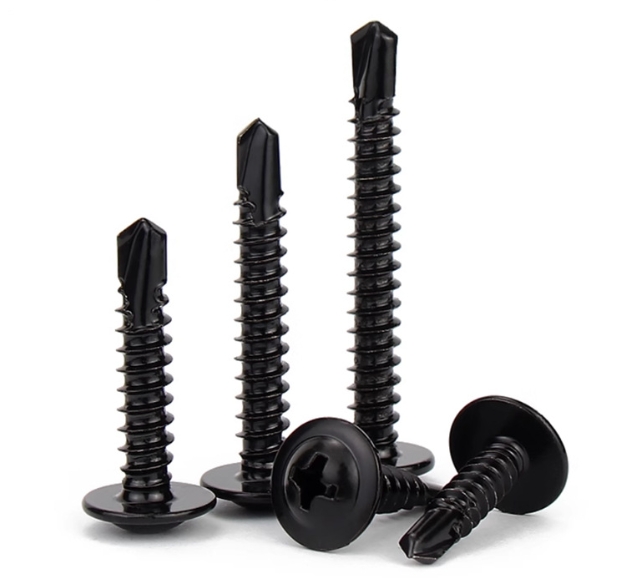 Modified Truss Head Self Drilling Screw Pan Washer Head Self Tapping Screws Black Tapping Screw