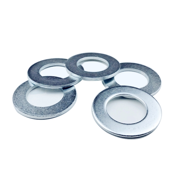 DIN125 Heavy Duty Carbon Steel Flat Gasket Blue White Zinc Galvanized 100/200HV Enlarged Thickened Widened M3-M30 Washers 1